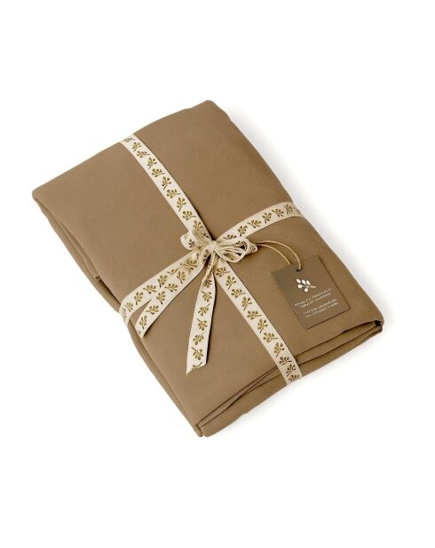 Lot de 2 Taies d'oreiller lin lavé Camille noisette