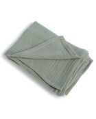 Lot de 2 Taies d'oreiller gaze de coton Carla vert céladon