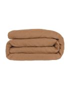 Parure de lit en satin de coton Julia caramel