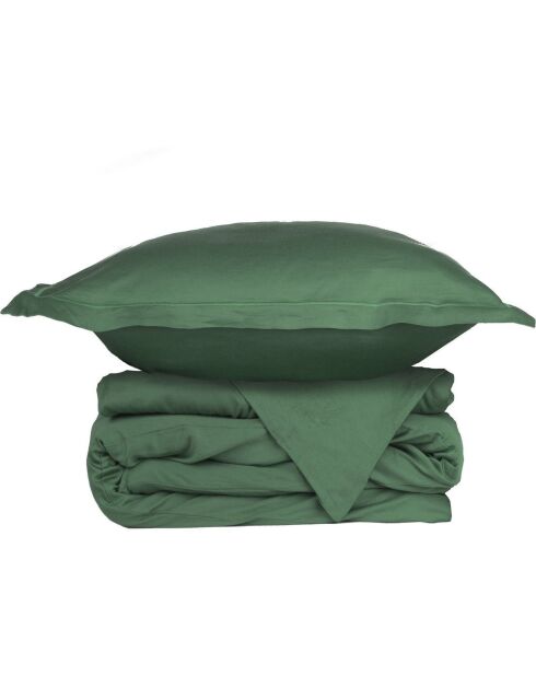 Parure de lit en satin de coton Julia vert sauge