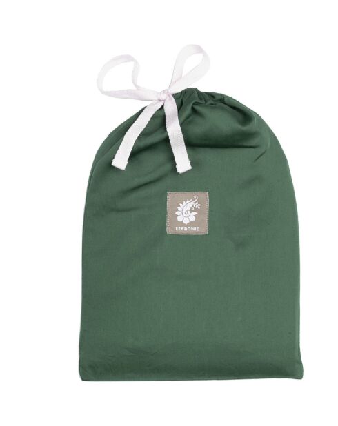 Parure de lit en satin de coton Julia vert sauge