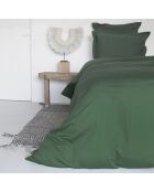 Parure de lit en satin de coton Julia vert sauge