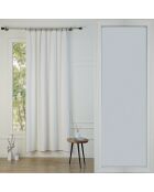 Rideau panneau toile de coton Jules blanc/sable - 140x260 cm