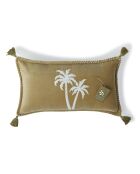 Oasis Velours Sable kussen van katoenfluweel