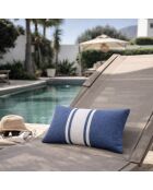 Cuscino da spiaggia St Tropez in cotone jeans blue - 39x25 cm
