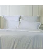Lot de 2 Taies d'oreiller percale de coton Nina blanches