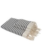 Set aus 3 jeansblauen Hossegor-Baumwoll-Badefoutas - 100x200+2 (40x60) cm