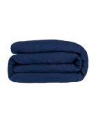 Parure de lit en satin de coton Julia bleu indigo