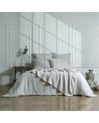 Drap housse lin lavé Camille naturel