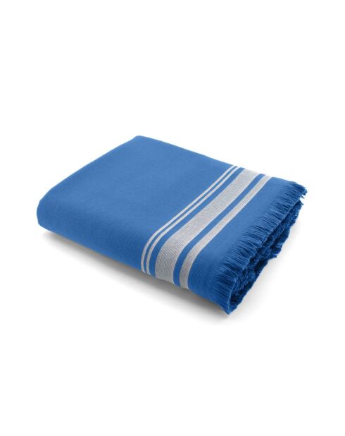Faro Baumwollschwamm Fouta Denim/Gregeblau - 100x180 cm
