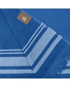 Faro Baumwollschwamm Fouta Denim/Gregeblau - 100x180 cm