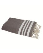 Taupefarbene Fouta aus Baumwolle von Newport - 100x200 cm