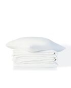 Ropa de cama de gasa de algodón blanca Carla