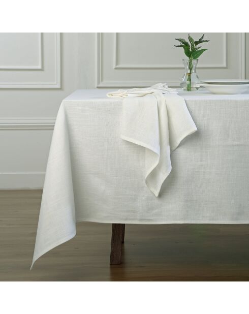 Mantel Louis de lona de algodón blanco