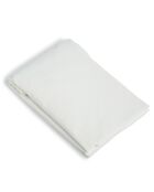 Drap housse en coton lavé Luna blanc