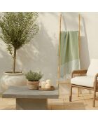 Ibiza katoenen fouta amandelgroen - 100x200 cm