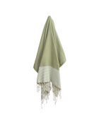 Ibiza katoenen fouta amandelgroen - 100x200 cm