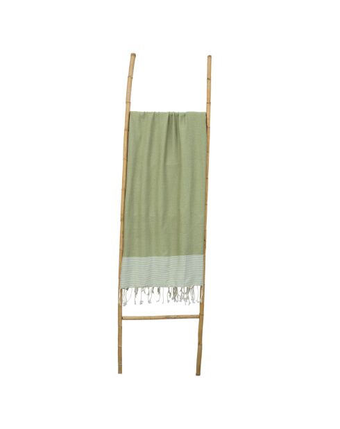 Ibiza katoenen fouta amandelgroen - 100x200 cm