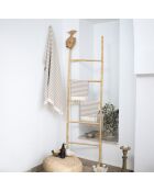 Set von 3 Hossegor Taupe-Badetüchern aus Baumwolle - 100x200+2 (40x60) cm