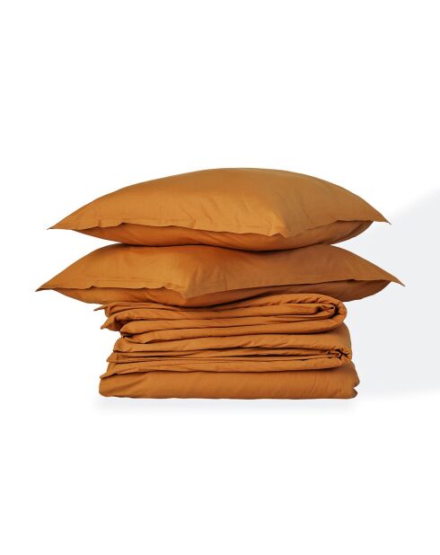 Juego de cama Nina Caramel de algodón percal