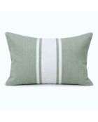 Cuscino da spiaggia St Tropez in cotone verde salvia - 39x25 cm