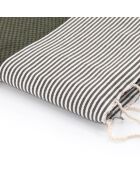 Ibiza kakigroene XXL katoenen fouta - 200x200 cm