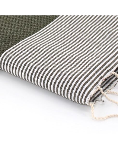 Ibiza kakigroene XXL katoenen fouta - 200x200 cm