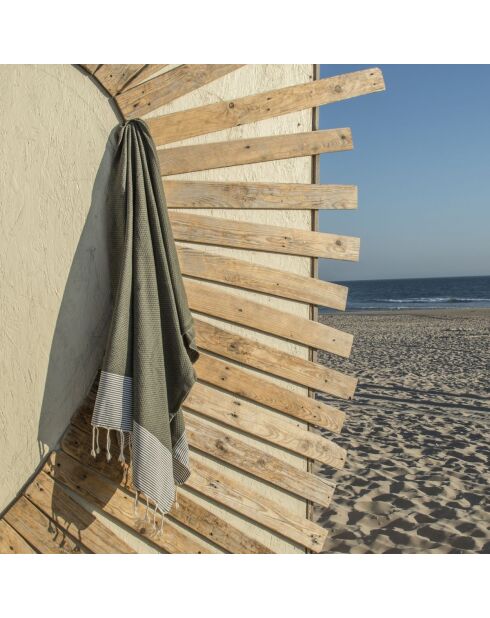 Ibiza kakigroene XXL katoenen fouta - 200x200 cm