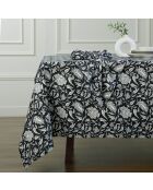 Mantel Noida de algodón antracita
