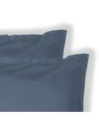 Lot de 2 Taies d'oreiller percale de coton Nina bleu denim