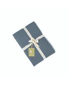 Lot de 2 Taies d'oreiller percale de coton Nina bleu denim