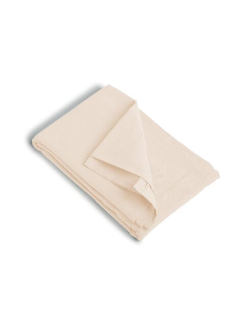 Drap housse en coton lavé Luna rose