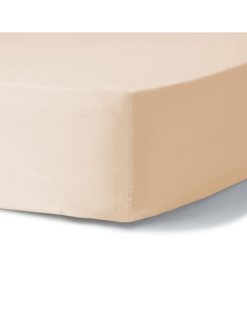 Drap housse en coton lavé Luna rose