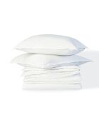 Juego de cama Nina de percal de algodón blanco