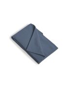 Sábana bajera ajustable de percal de algodón Nina azul vaquero