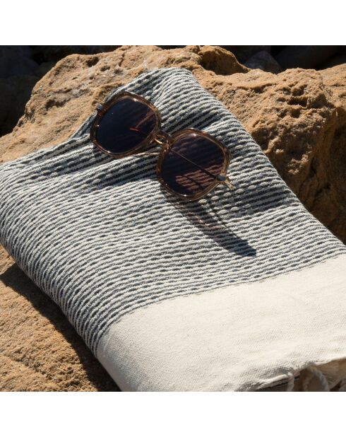 Rio katoenen fouta denim blauw - 100x200 cm