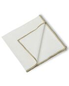 Mantel individual de lona de algodón 4 Jules blanco/arena - 35x45 cm