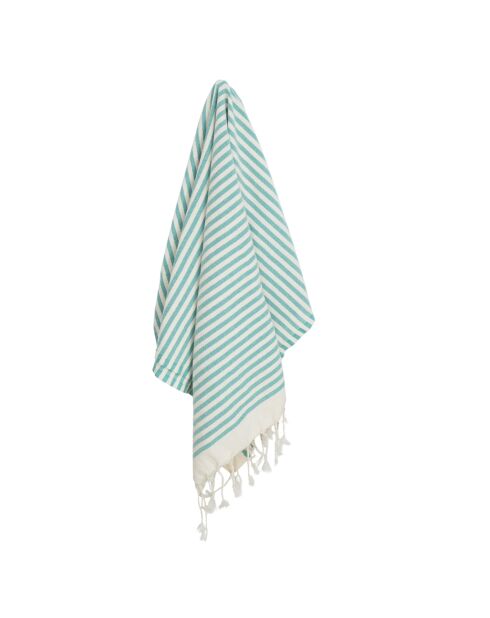 Set von 2 Baumwollfoutas Hossegor les verts - 100x200 cm