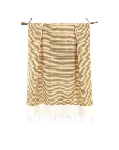 Rio katoenen fouta mosterdgeel - 100x200 cm