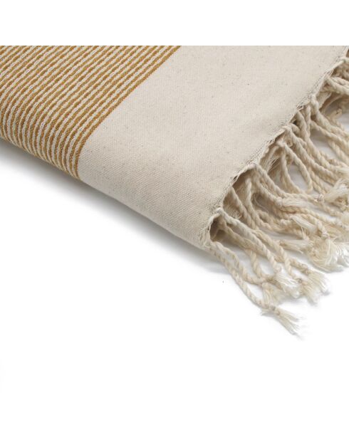 Rio katoenen fouta mosterdgeel - 100x200 cm