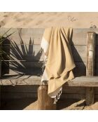Rio katoenen fouta mosterdgeel - 100x200 cm