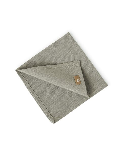 Lot de 4 serviettes de table toile de coton Louis naturelles - 45x45 cm