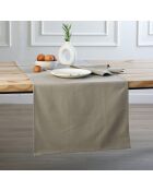 Lot de 4 serviettes de table toile de coton Louis naturelles - 45x45 cm