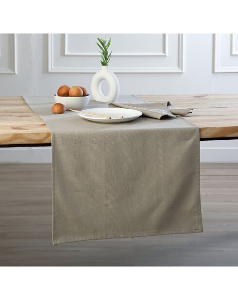 Lot de 4 serviettes de table toile de coton Louis naturelles - 45x45 cm