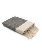 Rio zwarte katoenen fouta - 100x200 cm