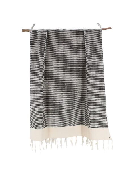 Rio zwarte katoenen fouta - 100x200 cm