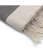 Rio zwarte katoenen fouta - 100x200 cm