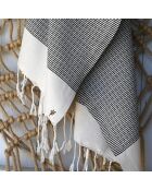 Rio zwarte katoenen fouta - 100x200 cm