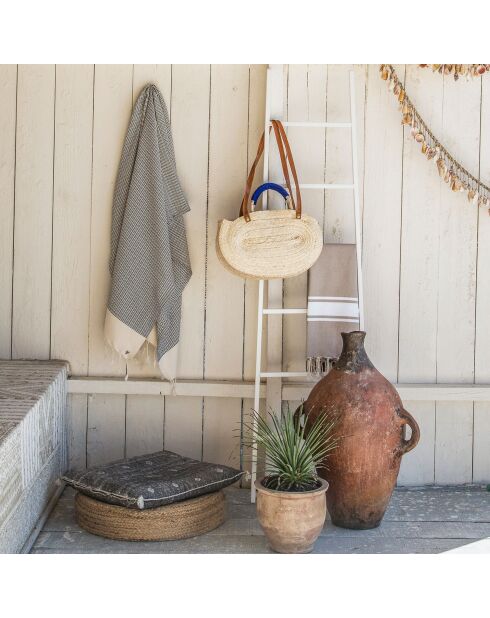 Rio zwarte katoenen fouta - 100x200 cm