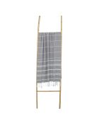 Fouta Mykonos in cotone tortora - 100x200 cm